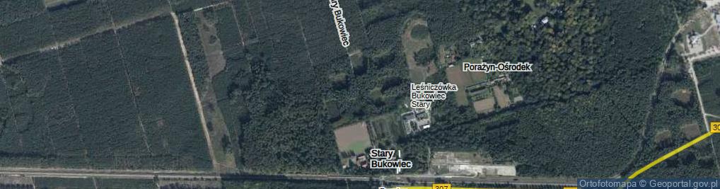 Zdjęcie satelitarne Stary Bukowiec ul.